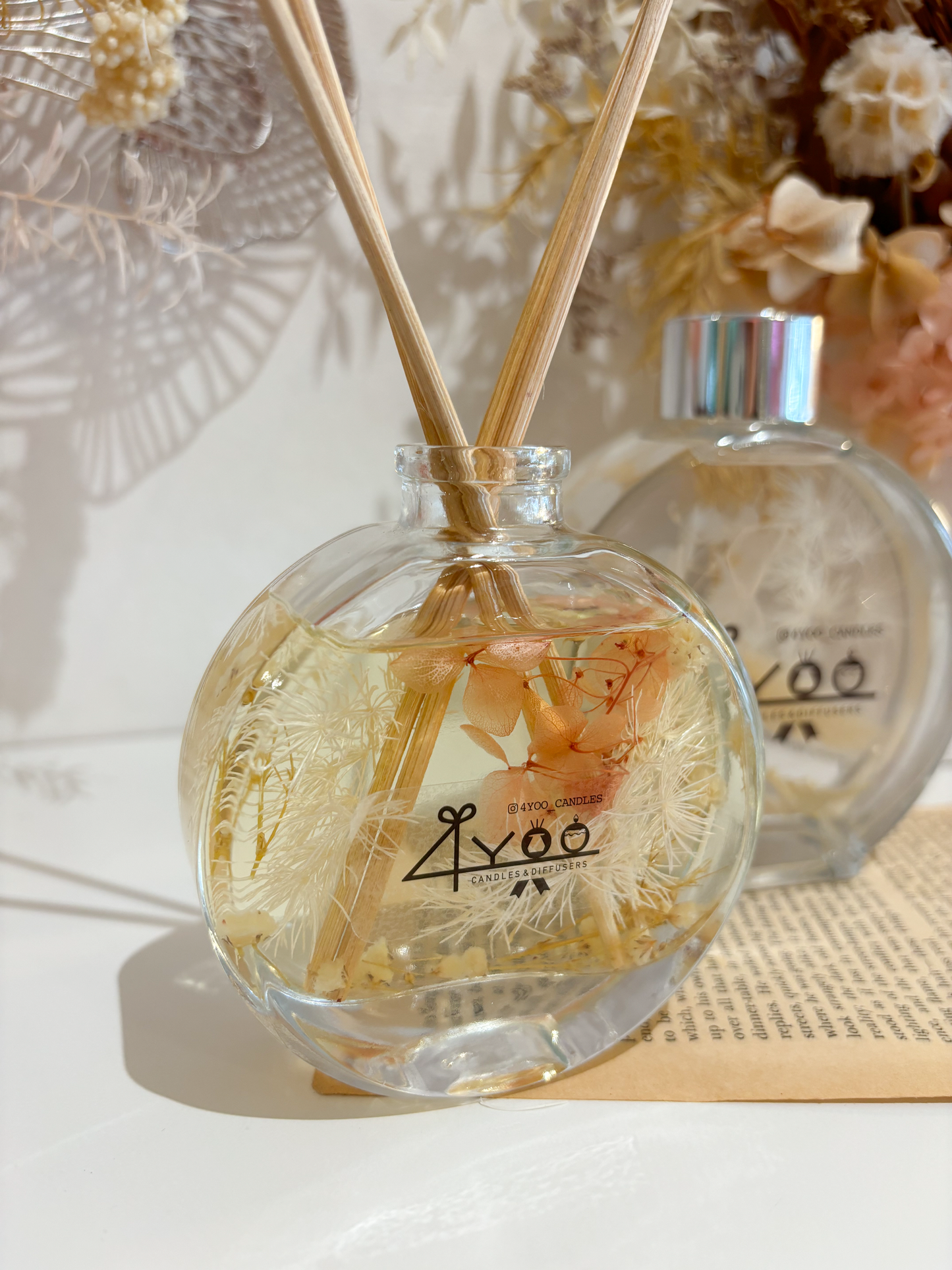 Diffuser 4yoo Preserved Floral Reed Diffuser