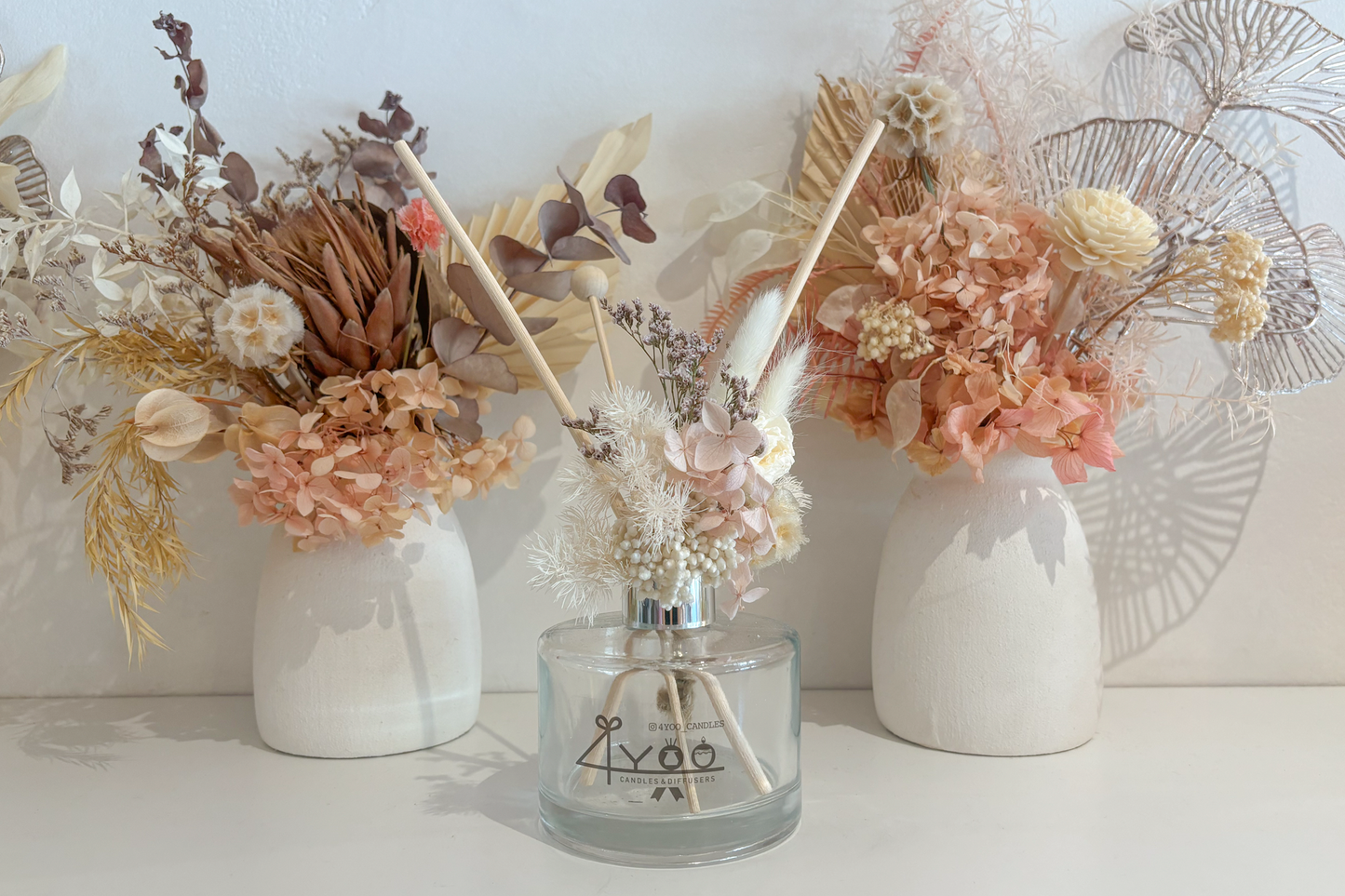Diffuser 4yoo Dried Flowers Reed Diffuser