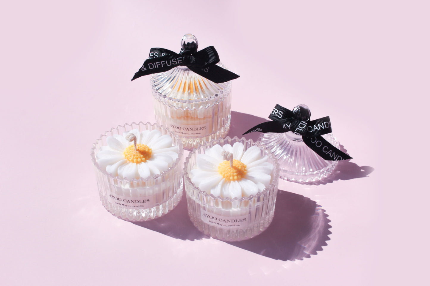 Soy Candles Flower Candle Daisy