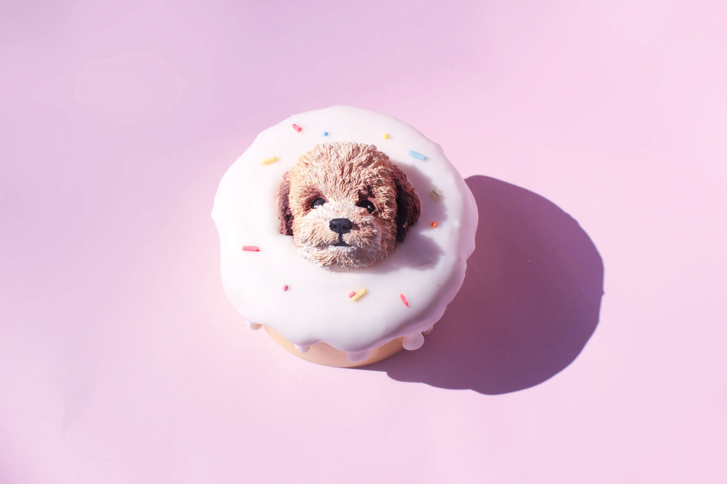 Soy Candles Puppy Themed Cake Candle