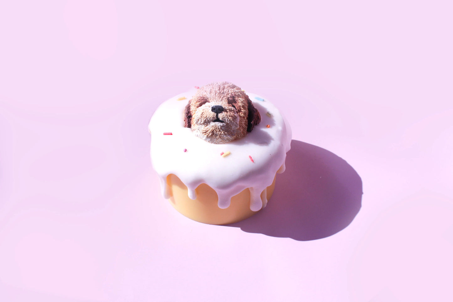 Soy Candles Puppy Themed Cake Candle