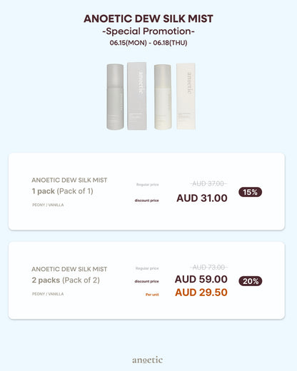 [4yoo pick][2 SET]ANOETIC DEW SILK MIST
