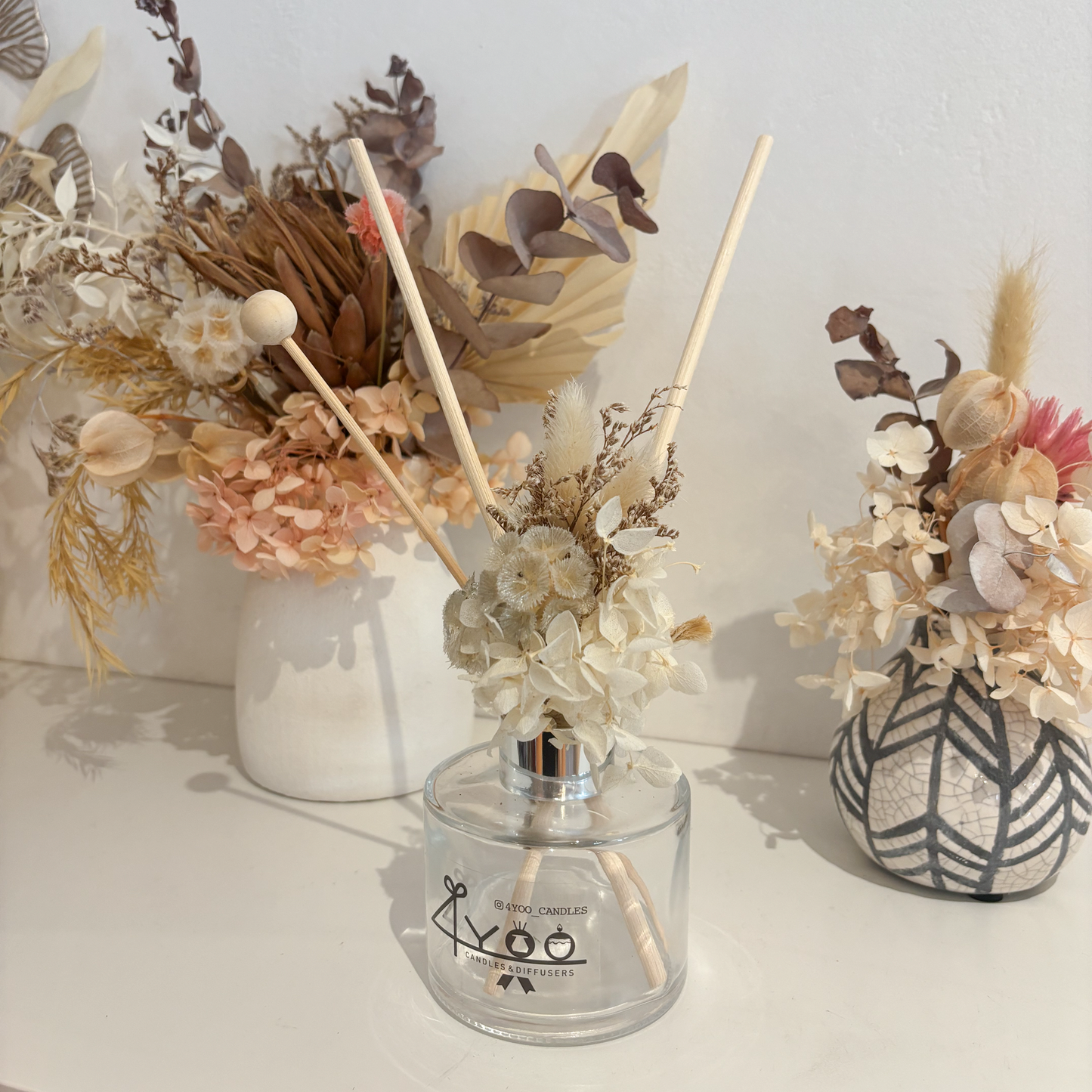 Diffuser 4yoo Dried Flowers Reed Diffuser