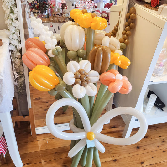 Celebratory Gift Balloons - Mixed Flower Bouquet
