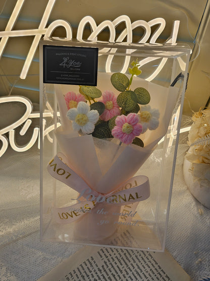 4Yoo Handmade Crochet Flower Bouquet