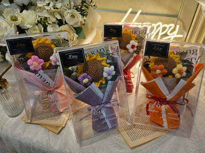 4Yoo Handmade Crochet Sunflower